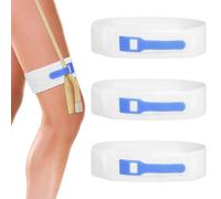 Healifty Foley Catheter Leg Strap: 3Pcs Urinary Tube Holder and Stabilization Device for Men Women, Adjustable Breathable Securement Belt for Urine Bag Supplies