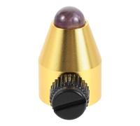 Healifty Fork Feet with Purple Chalcedony round Crystal Bead Base, Aluminium Alloy Replacement Parts for Musical Instrument Accessories, Suitable for Meditation and Sound