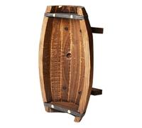 Healifty Garden Barrel Planters Wooden Half Barrel Coffee Rustic Plant Pot