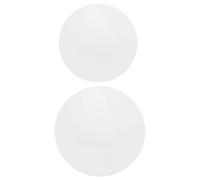 Healifty Gel Plate Printmaking Set 2Pcs Round 5.91In 7.09In Easy Clean Gel Plates for Artistic Print Transfer and Mixed Media Crafts