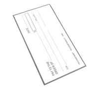 Healifty Giant Waterproof Writable Dry Erase Fake Check 76.2x40.6cm Large Reusable Presentation Bank Award Guest Check for Charity Fundraisers and Pranks