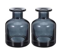 Healifty Glass Reed Diffuser Bottles: 2 Pcs Empty Diffuser Bottles for Essential Oils 150ml/5oz Refillable Fragrance Jar for Diy Fragrance Replacement Crafts, Home Aromatherapy (Blue)