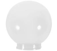 Healifty Globe Lamp Shade Fixture Hanging Lamp Shade Acrylic White 8cm Bottom Caliber 3mm Thin Edge Decorative Diffuse Lighting for Bedroom