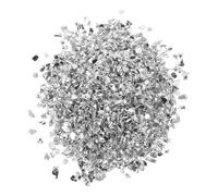 Healifty Glossy Silver Glitter Shards 1-3mm 200g for Nail Art, DIY Epoxy Resin Crafts, Fine Shattered Glitter Pieces for Crystal Painting and Manicure Decoration