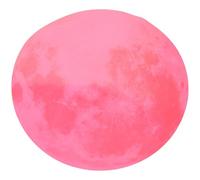 Healifty Glow in The Dark Pink Moon Wall Decal for Bedroom Ceiling and Wall, Luminous PVC Moon Sticker with Creative and Adorable Design, for Nursery Decoration
