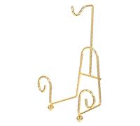 Healifty Gold-Plated Metal Coffee Mug Rack with Stable Structure and Elegant European Style Threaded Design, Space-Saving Wire Cup Stand for Kitchen Countertop Or Coffee Shops