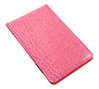Healifty Golf Scorebook Holder with Texture Portable Pink Golf Scorecard Notebook for Score Recording