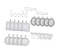 Healifty Graduation Bouquet Photo Charm DIY Pin Brooch Accessories Set with Crystal Tray for Wedding Bridal Bouquet Crafting Memorial Tassel Jewelry Making Kit