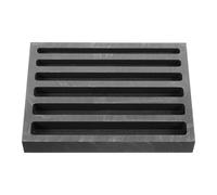 Healifty Graphite Ingot Mold Metal Melting Casting Mold 6-Channel Graphite Crucible for Gold Silver Refining Non-Ferrous Metals Jewelry Making