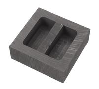 Healifty Graphite Melting Mold 50x47x16mm for Jewelry Casting Silver Metal Ingot Mold Tool 500g for Metal Smelting and Jewelry Crafting