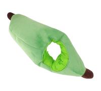 Healifty Green Banana Hood Hat for Adults and Teens Plush Fruit Headpiece for Halloween Cosplay Party Photo Props Comfortable Fit Novelty Costume Accessory for Group Fun and Social Media