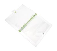 Healifty Green Diamond Art Portfolio Book with Plastic Pages for Travel | Portable Large Capacity Album, Sections, Waterproof Plastic Design, Easy Visibility for Outdoor Creation