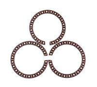 Healifty Guitar Sound Hole Covers Accessories Rosette Acoustic 3pcs for Wooden Black Synthetic Material Decorative Not Easy to Crack Classical Guitars