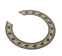 Healifty Guitar Soundhole Inlay Sticker 3d Rosette Decoration Gold 105mm Inner Diameter Acoustic Guitar Hole Cover Decorative Music Instrument Decal