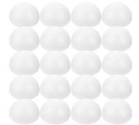 Healifty Half Foam Balls: 100pcs 4cm Demi Sphere Polystyrene Balls Smooth Craft Foam for DIY Craft, Wedding, Christmas Decorations (4cm, White)