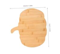 Healifty Halloween Pumpkin Bamboo Cutting Board Wood Serving Tray for Kitchen Cheese Meat Vegetables Fruits Charcuterie Easy Clean Lunch Tray for Fall Parties and Seasonal Decor