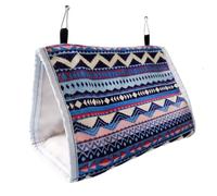 Healifty Hammock Appearance Canvas Foam Resistant Creative Alloy Wear Triangle Warm Nest Comfortable for to Feed Random Color Bird Canaries Friends Who The Parrot