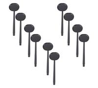 Healifty Handheld Eye Occluder Tool Includes Eye Chart for Eyesight Test 10pcs with Skid-Proof Abs Plastic Design, Black Colour Suitable for Work and Home Use