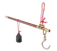 Healifty Handheld Wooden Pole Scale Traditional Chinese Design Multi Function Food Medicinal Materials Weighing Compact Portable Accurate Measurement for Tea Dried Fruits and Jewelry