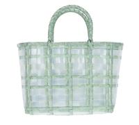Healifty Handwoven Bag for Women Jelly Shopping Tote Flexible Design for Beach Grocery Casual Use Stylish Storage Green