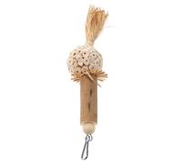 Healifty Hanging Bird Cage Parrot Keeps Beak Neat and Clean Hanging Unique Shape Wood Safe and Sturdy Material for Bird Cage and Parrots