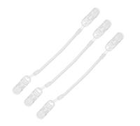 Healifty Hat Wind Strap Clips 3pcs Creative Plastic Material Adjustable Clips with Secure Anti-Slip Chain for Boating and Fishing