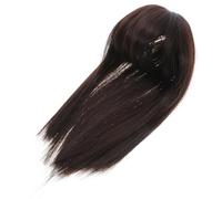 Healifty Head Wig Replacement Block for Women Natural Hair Piece Air Bangs Synthetic Hair Extensions for Daily Use