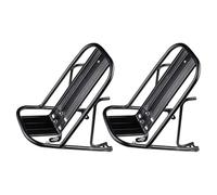 Healifty Heavy Duty Metal Bike Front Rack Front Fork Mount Design 2pcs with 5kg Load Capacity, Wide Compatibility Support for Mountain and Road Bikes for Urban Commuting and Camping