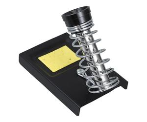 Healifty Heavy-Duty Soldering Iron Holder Stand with Stable Support and Thick Sturdy Structure, Made of Iron and Stainless Steel, Featuring a Simple and Elegant Design for Professional