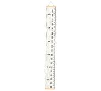 Healifty Height Growth Chart Removable Height Gauge Ruler Wall Decor 35x20x5cm Wood Canvas White for Children's Rooms
