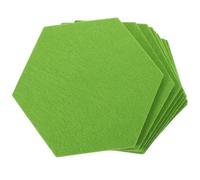 Healifty Hexagon Felt Wall Tiles 12Pcs Acoustic Felt Panels for Home Office School Bulletin and Refrigerator Surfaces