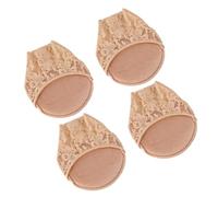 Healifty High Heel Half Sole Insoles Lightweight Lace Design Front Mats 2 Pairs Beige for Women with Skid Resistance, for Slipsole Shoes and Comfortable Daily Wear