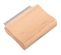 Healifty Horse Grooming Scraper Brush Ergonomic with Sturdy Wood and Metal Materials Deshedding Tool for Shaving and Combing to Remove Scattered for Large Domestic Animals and Cattle