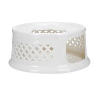 Healifty Household Tea Warmer Candle Holder Heating Teapot Tool Ceramic Heat Preservation Practical Simple Design White Elegant Teapot Warmer for Home Use