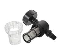 Healifty IBC Tote Tank Filter Adapter S60X6 to 1/2In with Lid, Plastic Rainwater Tank Filter Connector for Outdoor Water Transfer and IBC Liquid Filtration