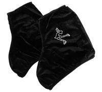 Healifty Ice Skates Covers Elastic Polyester Boot Covers 1 Pair for Roller Skating and Teens
