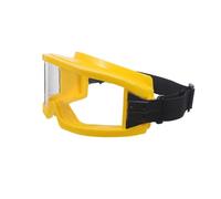 Healifty Industrial Safety Goggles Fire Safety Goggles Yellow PC Material Dust Protection Debris Protection Anti-fog Adjustable Headband for Painting and Chemistry Lab Work