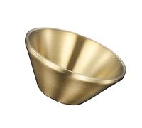 Healifty Insulated Double Noodle Bowl Gold Trimmed Shaped Ramen Soup Bowl Scald Heat Resistant Korean Cold Noodle Serving for Indoor Outdoor Use