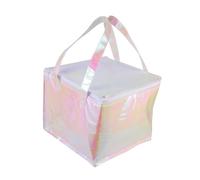 Healifty Insulated Food Carrying Bag Portable Grocery Pouch for Hot Cold Food Thermal Takeout Bag with Zipper for Shopping Travel Beach Picnics Decorative Design
