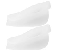 Healifty Invisible Silicone Heel Cushion Inserts for Men and Women, Practical 5.5cm Height Increase Insoles Made of Soft Silicone, Convenient Fit for Most Shoe Styles, White Breathable Half