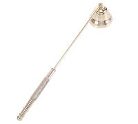 Healifty Iron Candle Snuffer & Extinguisher: Long Handle Design for Tea Light & Jar Candles - Golden Wick Trimmer Accessory Wick Dipper
