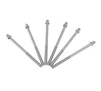Healifty Iron Drum Lug Mounting Screws with Wear Resistance and Secure Stable Connection Drum Screws 6pcs 11cm