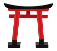 Healifty Japanese Gate: Miniature Garden Accessories Bonsai Mini Sculpture Micor Landscape Decorations Fish Tank Ornaments Aquarium Decor