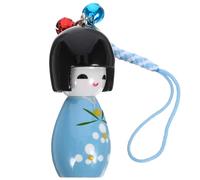 Healifty Japanese Style Doll Keychain 3 Pcs Wooden Japanese Puppet Pendant Lightweight Portable Schoolbag Pendant Decoration for Your Phone Or Bag On-the-go Use Color