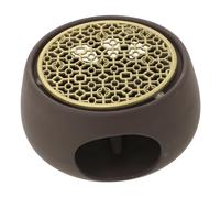 Healifty Japanese Tea Kettle Warmer with Candle Base for Consistent Heat Elegant Teapot Heater for Home and Office Traditional Design Tea Light Wax Melt Warmer