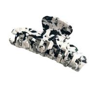 Healifty Korean Style Elegant Hair Clip Set Black and White Acetate Half Claw Grip for Women Hair Accessories Suitable for Ponytail and Updo Styling