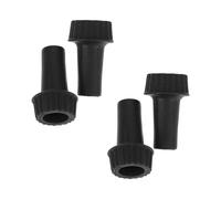 Healifty Lamp with Fine Workmanship and Convenient Installation Plastic Black 4pcs Knob Turn Replacement for Electric Switches and Sockets, Suitable for Light Accessories and Lamp Socket