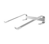 Healifty Laptop Stand with Silicone Points Silver Aluminum Alloy for Books | Sandblasted Finish, Non-slip Support, Improves Viewing Angle, Stable Desktop Use for Laptop and Book Setups