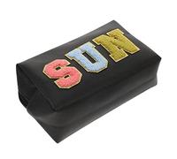 Healifty Large Capacity Makeup Bag Travel Cosmetic Organizer Decorative Toiletries Storage Bag Convenient Zipper Design for Women The Go