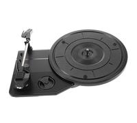 Healifty Large Gramophone Movement Record Player Needle Vintage Retro Black Plastic Turntable Low Noise Easy to Use for Home Decor Music Lovers